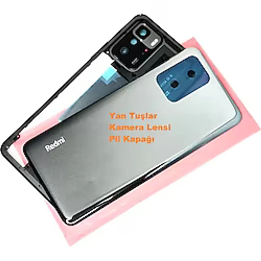 Tkgz Xiaomi Redmi Note 10 Pro (5G) kasa Arka Pil Batarya Kapağı SİYAH