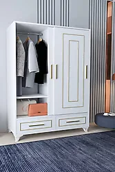 Tocco 1090 Asu 2 Kapaklı 2 Çekmeceli Sürgülü Gardırop