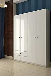 Tocco İnci 1021 2 Çekmeceli 4 Kapaklı Gardırop