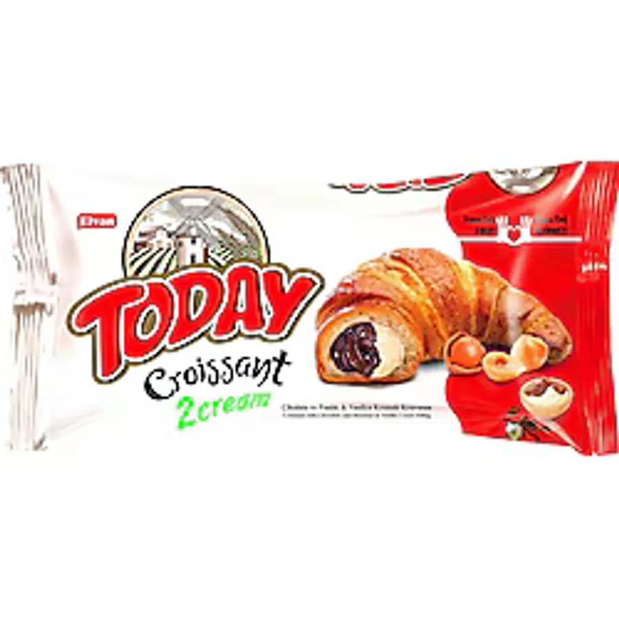 Today Kruvasan Çikolatalı Vanilyalı 40 Gr. 20 Adet (1 Kutu)