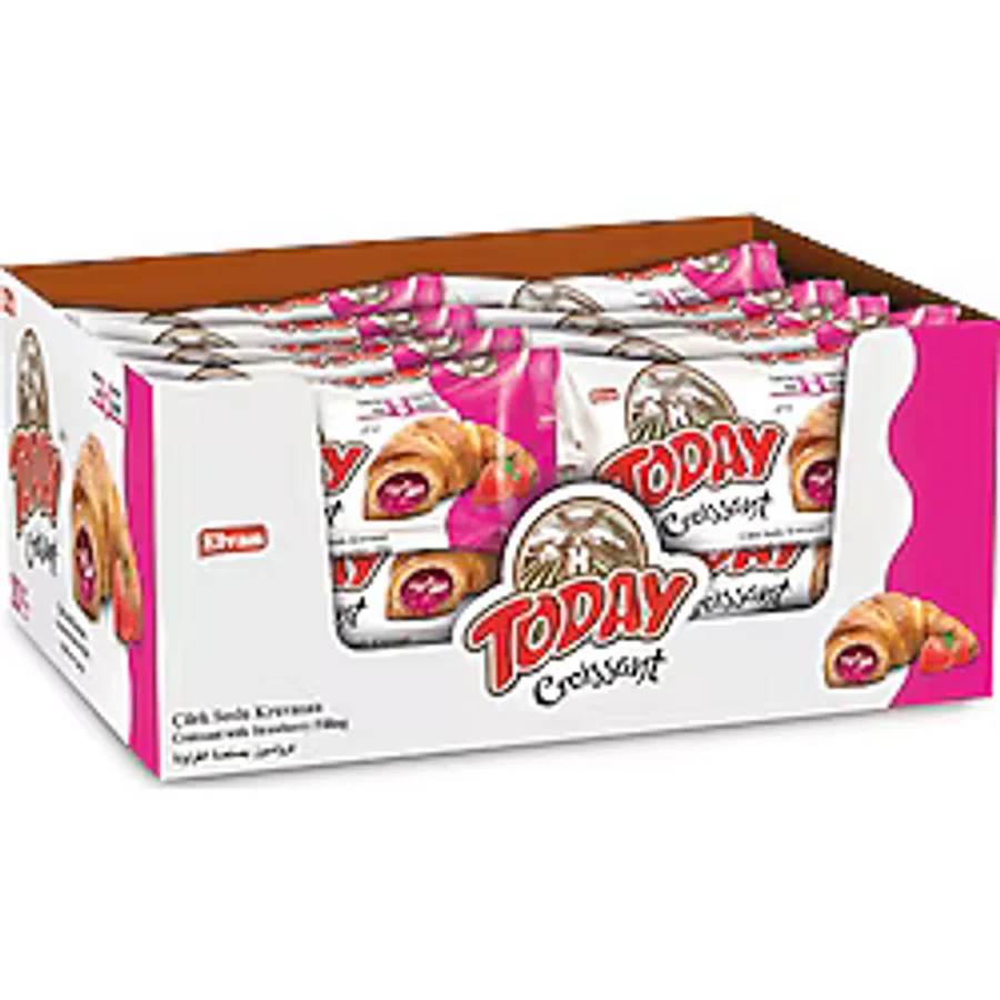 Today Kruvasan Çilekli 40 Gr. 20 Adet (1 Kutu)
