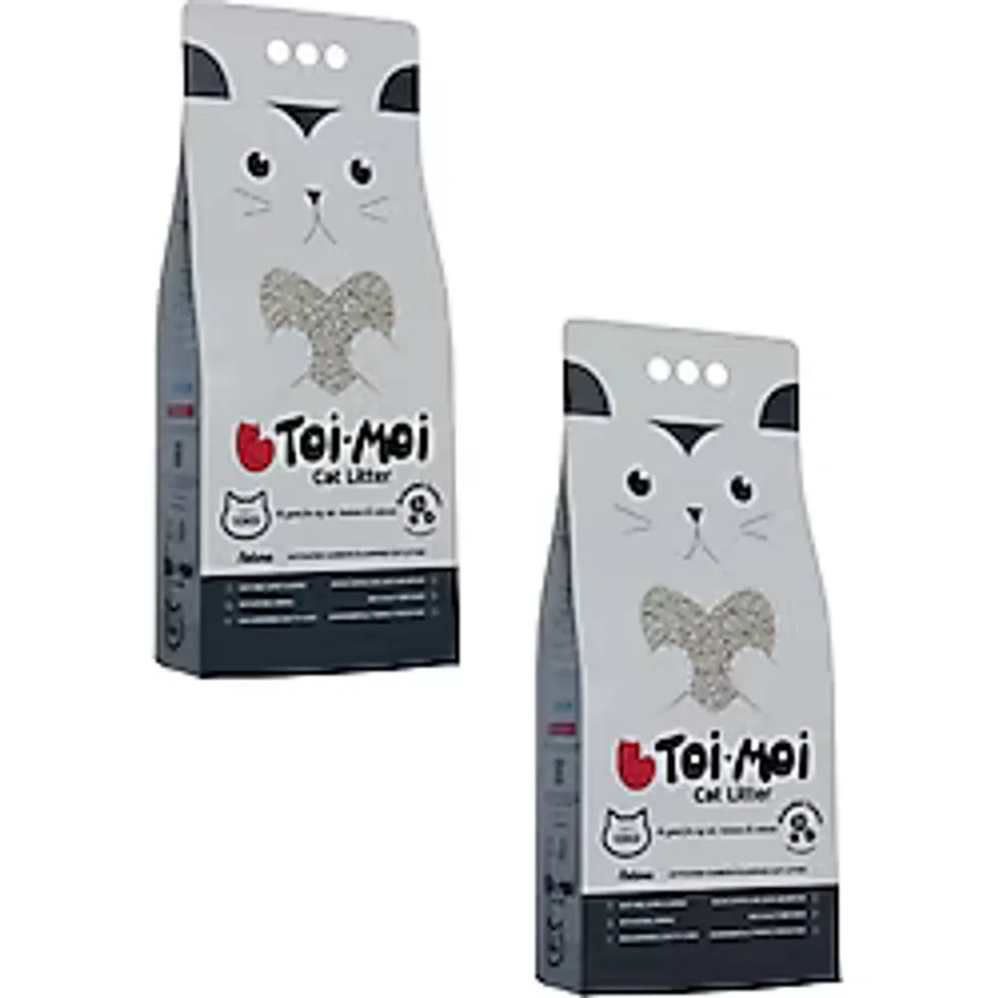 Toi Moi Aktif Karbonlu 10 lt 2'li Bentonit Kedi Kumu