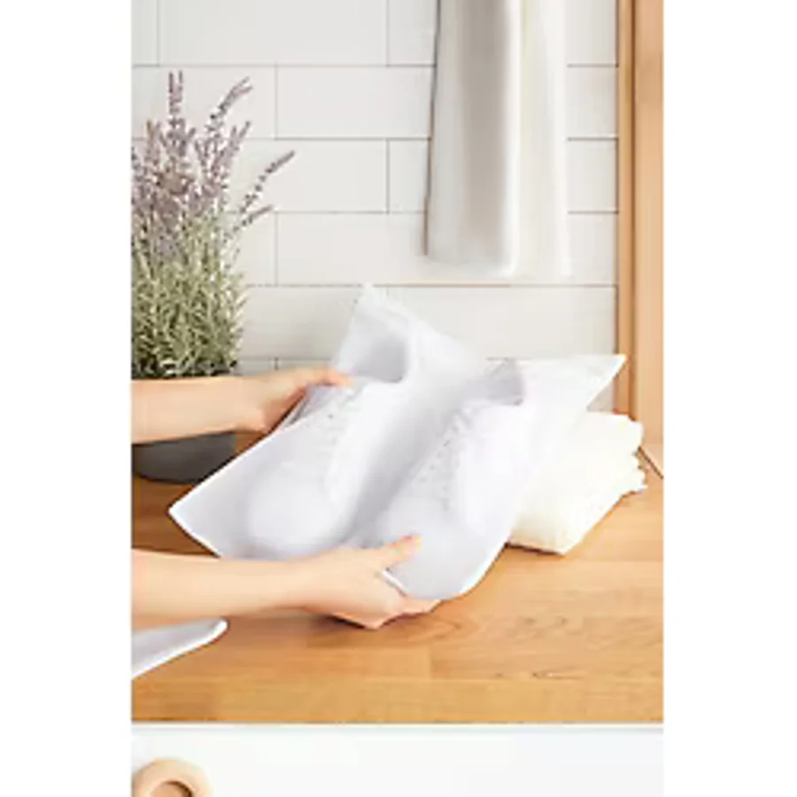 Tois Baby 3 Adet Beyaz Fermuarlı Ayakkabı Çamaşır Yıkama Filesi Torbası 35x40