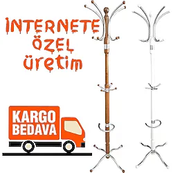 Tolunay Portmanto Ayaklı Askılık Palmiye Model