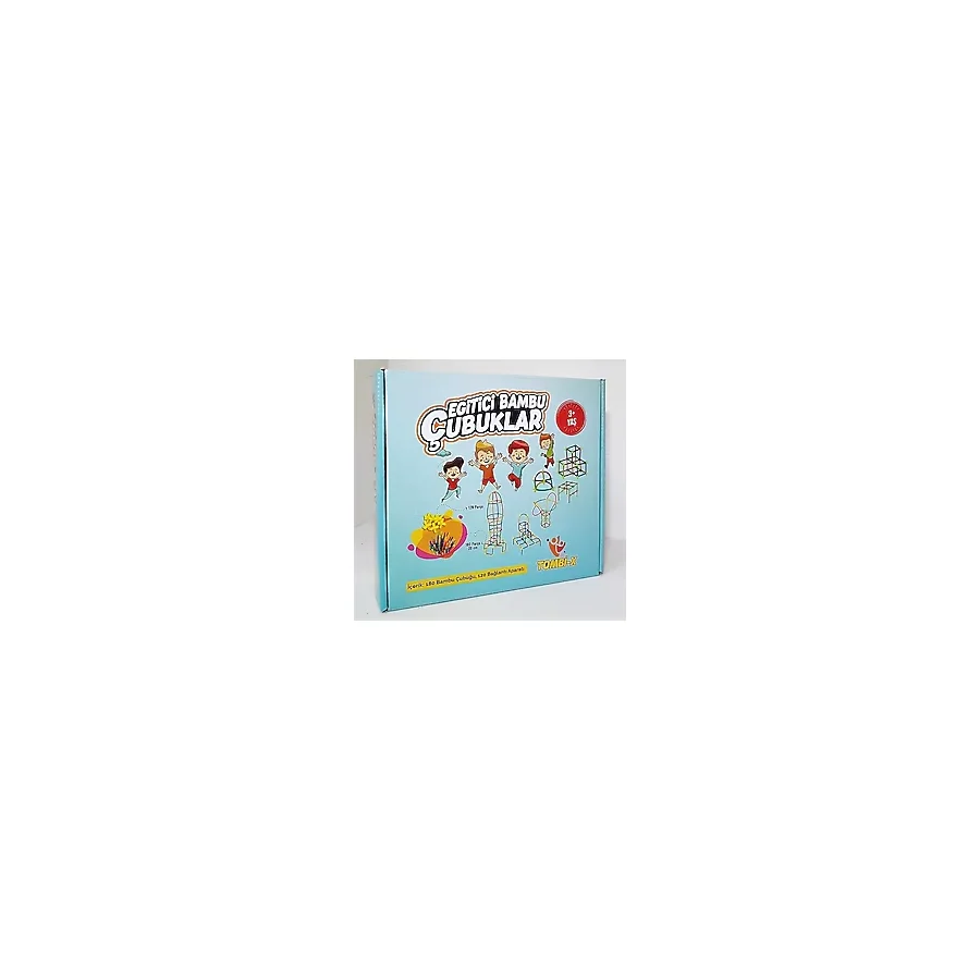 Tombi-X Eğitici Bambu Çubuklar 3+Yaş 180 ( 20CM ) Bambu Çubuğu 120 Bağlantı Aparatı 300 Parça