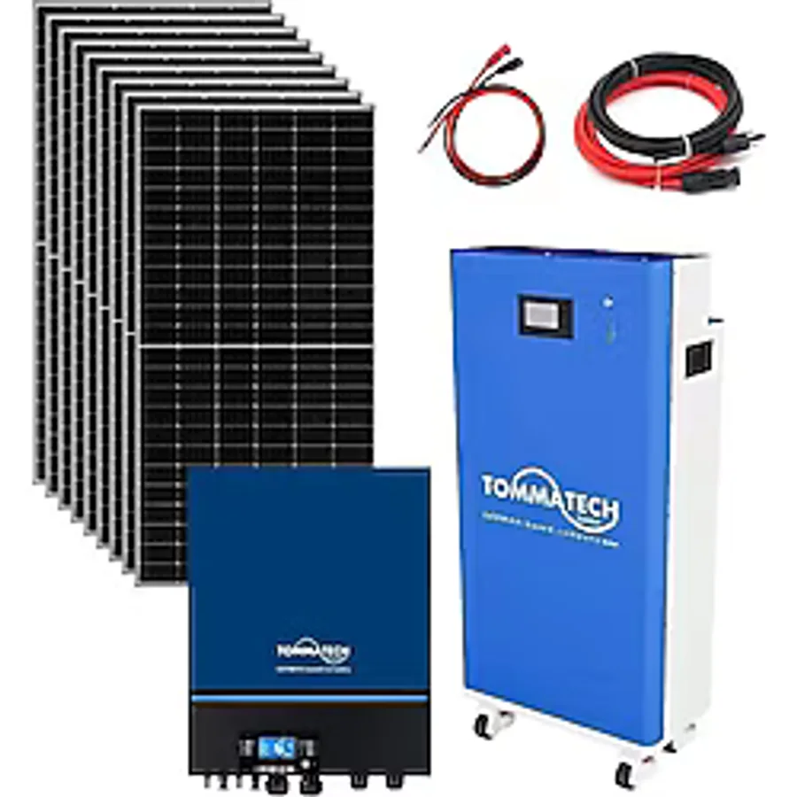 Tommatech 14.3Kw Lityum Akülü 11Kw Mppt İnverterli Hazır Solar Enerji Paketi