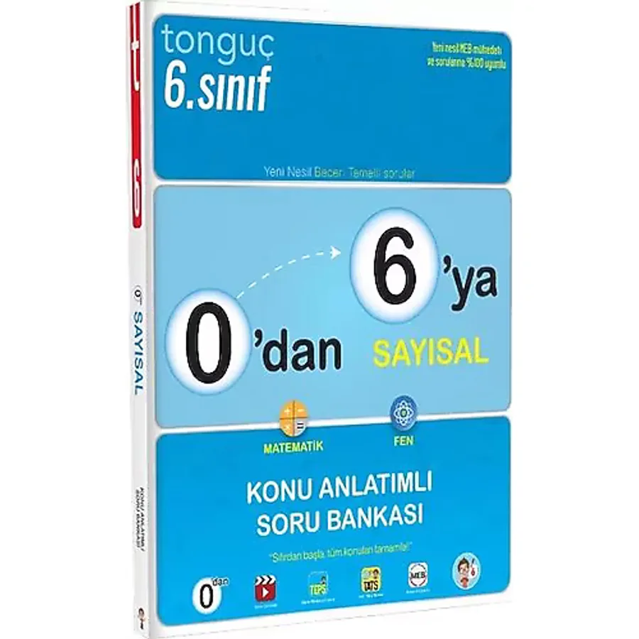 Tonguç Akademi 0'dan 6'ya Sayısal Konu Anlatımlı Soru Bankası