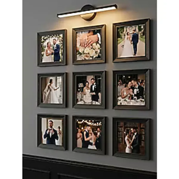 Tooall 9'lu Çerçeve Seti 20x20 cm(Dış Ölçü) Modern Dekoratif Duvar Çerçevesi Seti, Kare Fotoğraf Çerçevesi