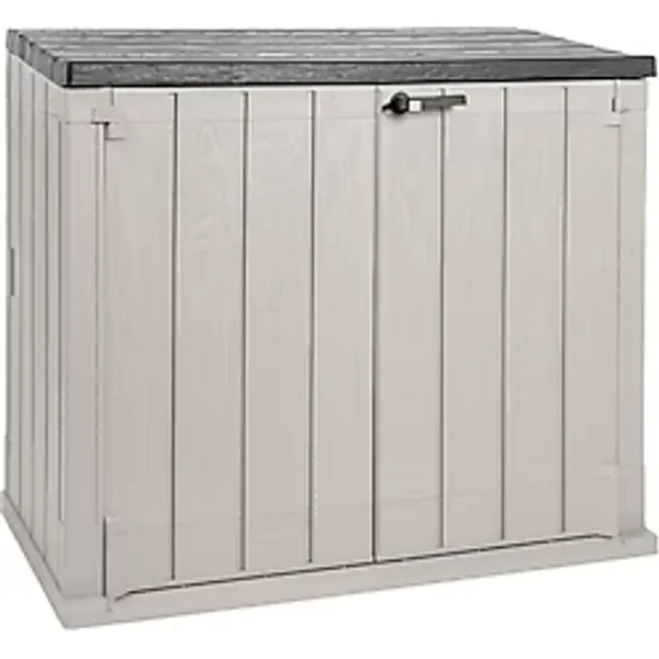 Toomax Storer Plus XL 1330Lt Bahçe Depolama Dolabı, Sandığı, Plastik Dolap Gri/Antrasit