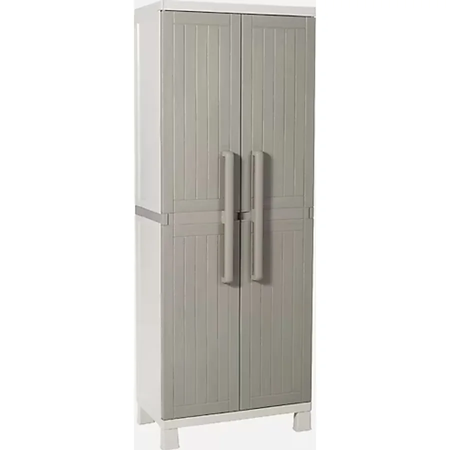 Toomax Wood Midi 4 Raflı Plastik Dolap Bej