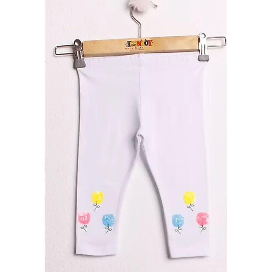 Toontoy Bebek Kız Renkli Pullu Çiçek Nakış