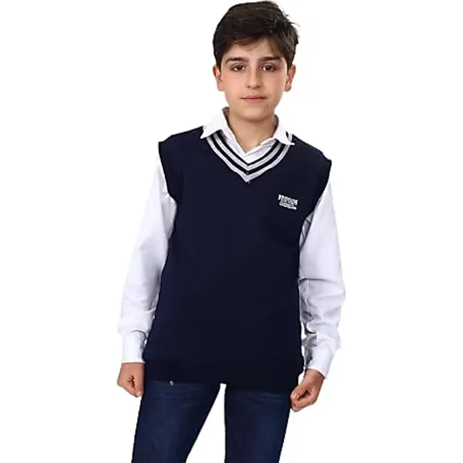 Toontoy Erkek Çocuk Okul Nakışlı Süveter Lacivert 8-9 YAŞ