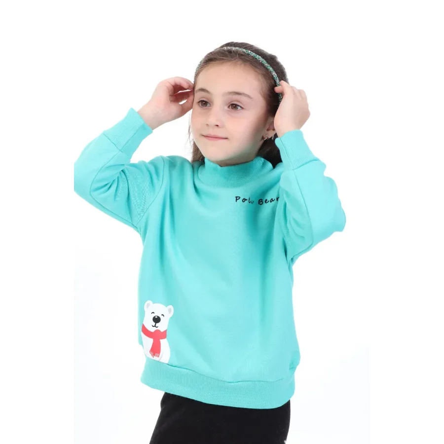 Toontoy Kız Bebek Baskılı Sweatshirt