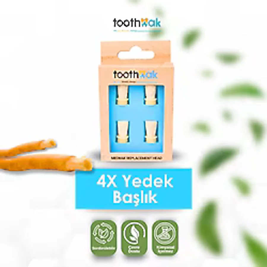 Toothwak Misvak 4'lü Yedek Başlık Seti