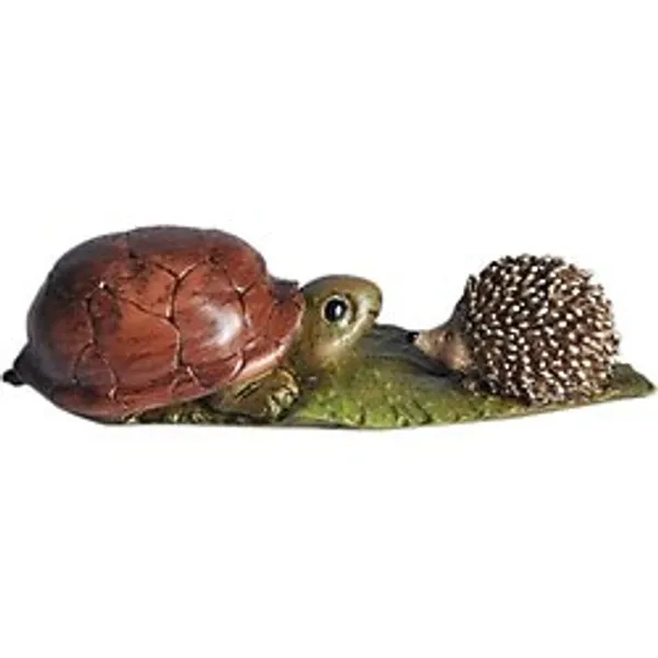 Top Collection Enchanted Story Peri Bahçesi Kaplumbağa ve Kirpi Dış Mekan Heykeli