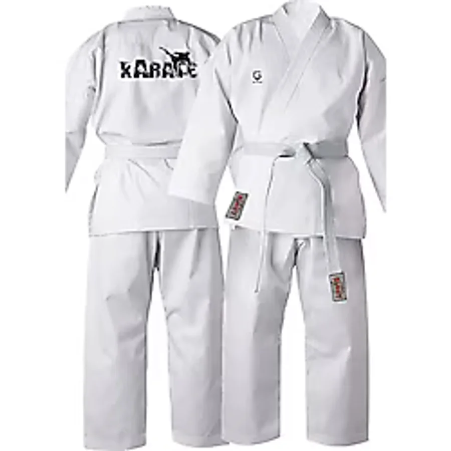 Top Glory Baskılı Acemi Karate Elbisesi Beyaz