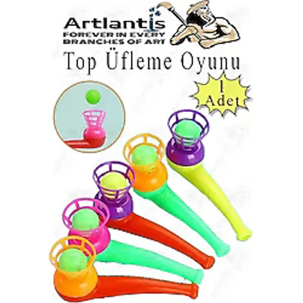 Top Üfleme Oyunu 1 Adet Saksafon Üfleme Nefes Oyuncağı Üfleme Düdüğü Oyuncak Karne Sınıf Çocuk Hediye - Çok Renkli - Standart