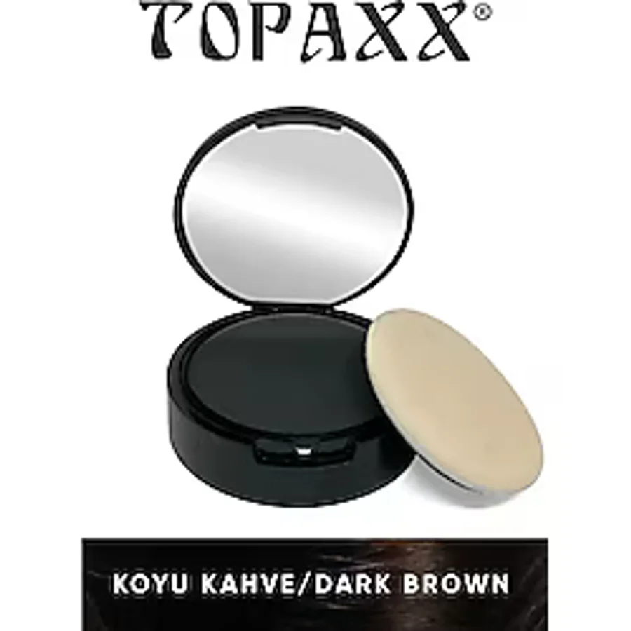 Topaxx Koyu Kahve Suda Çıkmayan Topik Pudra 14 G