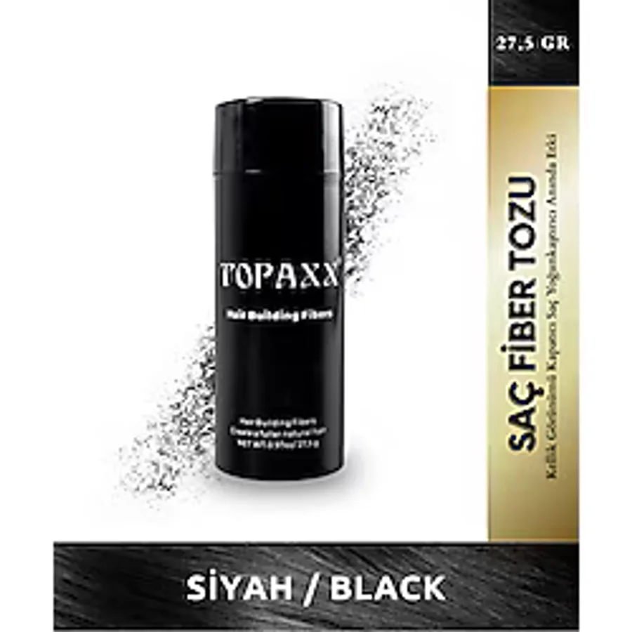 Topaxx Siyah/Black Saç Dolgunlaştırıcı Fiber Topik Tozu 27,5gr