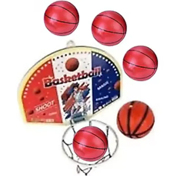 Toplam 4 Top ile Oyuncak Basketbol Potası 36cm BüyükBoy Çocuklara Özel Duvara Kapıya Heryere Asılır