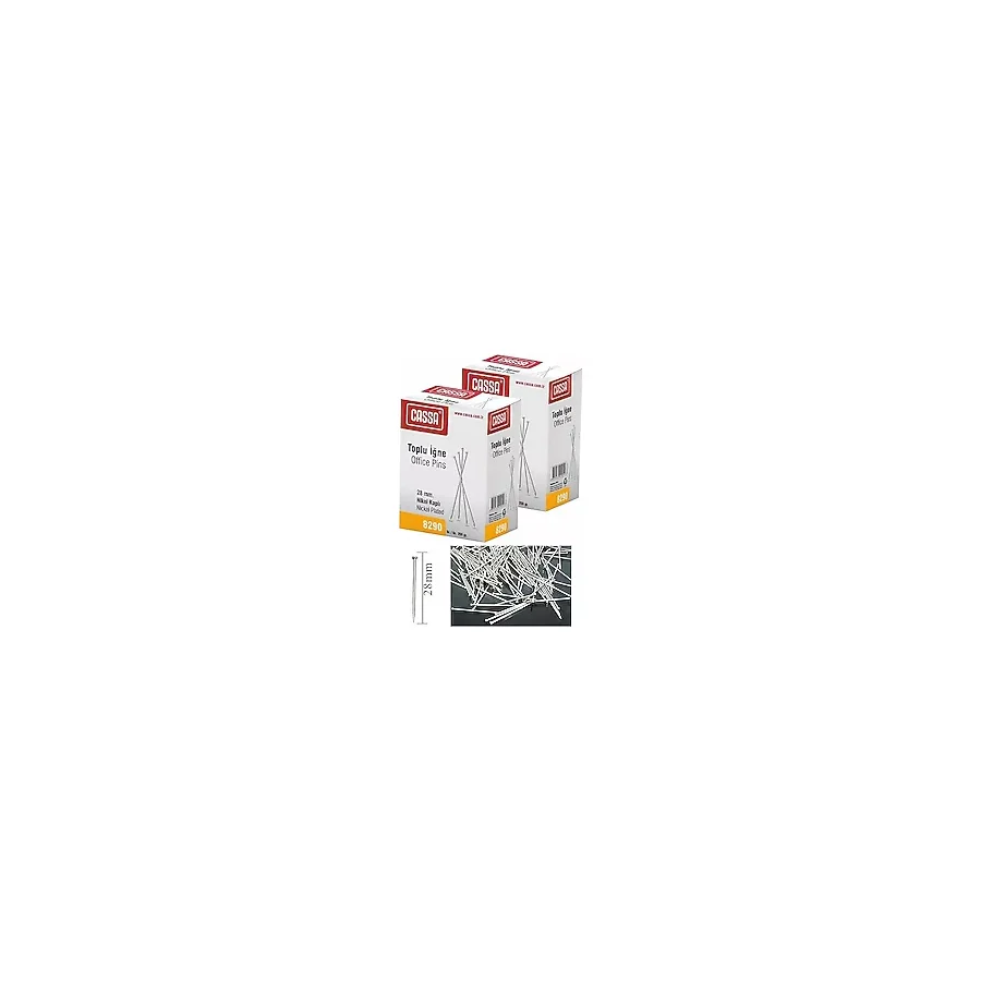 Toplu İğne 250 Gr 2 Paket 28Mm Nikel Kaplı Toplu İğne Düğün Nişan Takı İğnesi Türban 500 Gr Okul Ofis Büro