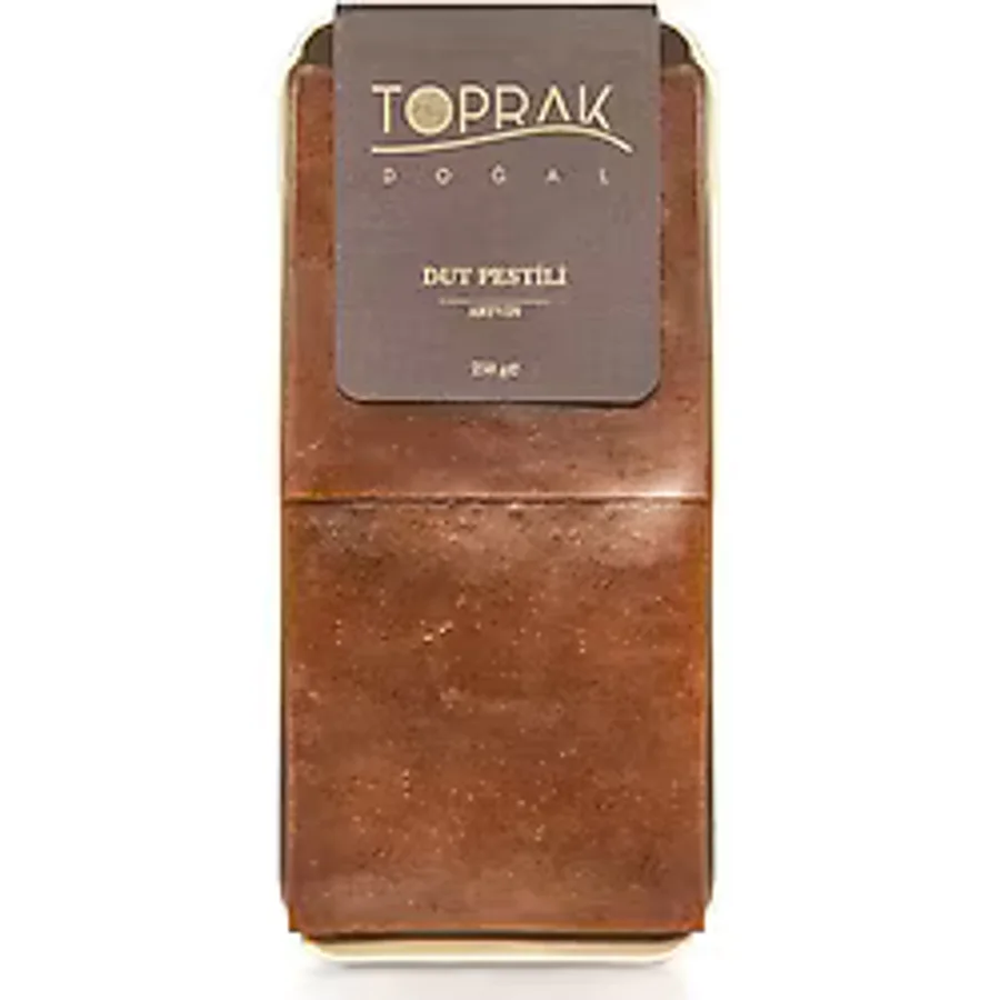 Toprak Doğal Dut Pestili 250 G Artvin - % 100 Doğal Pestil Katkısız - Koruyucusuz - Glikozsuz Pestil
