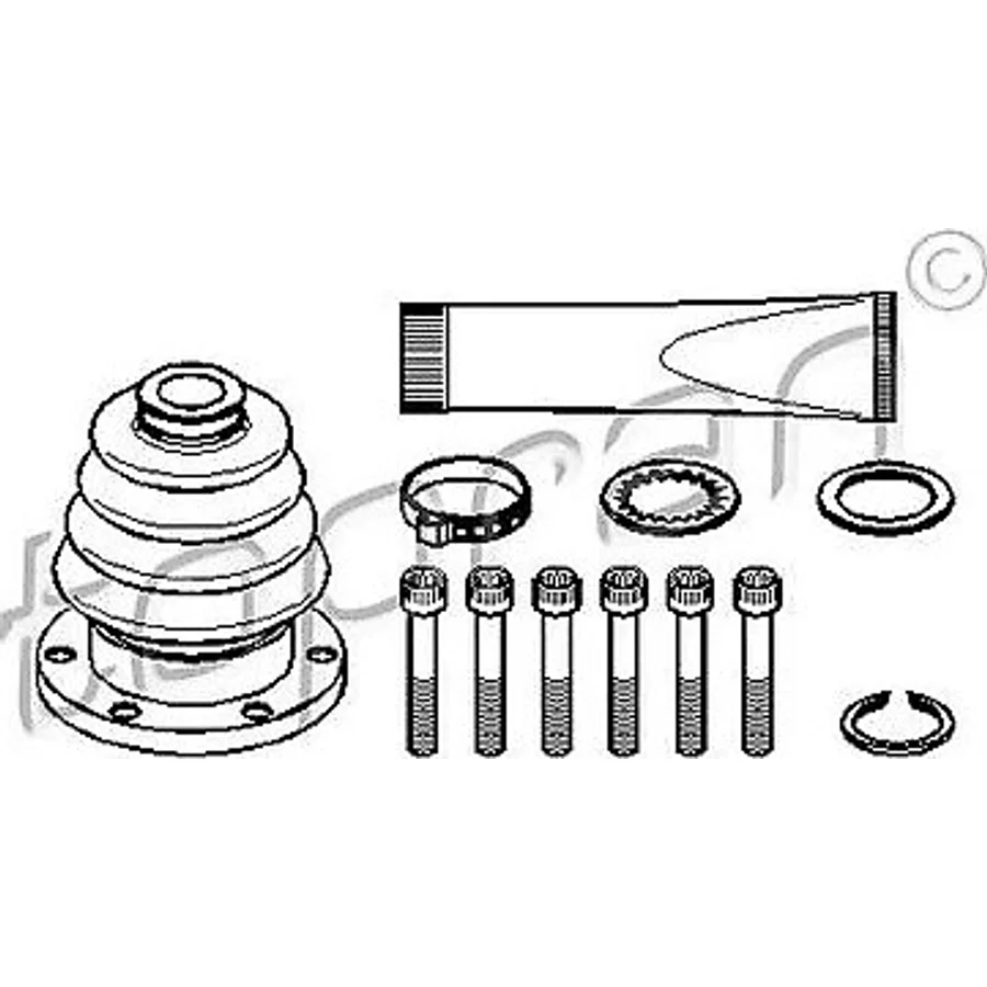 TOPRAN 114360001 Amortisör Takozu Arka Yuvarlak 118 Mm-(Vw: Golf 04-13/Jetta 06-15/Scırocco 09-15)