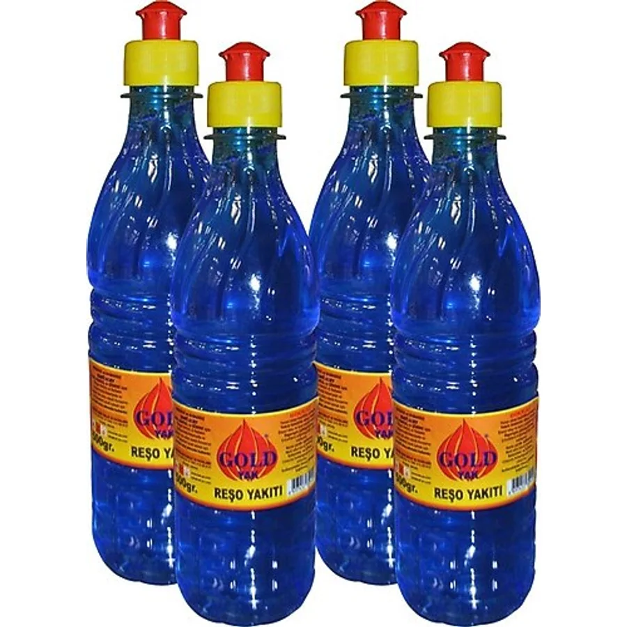 Toptancı Amca Osmanlı Ocağı Yakıt Jeli Reşo Yakıt Jel Ateş Yakıcı Kokusuz Jel 500 ml 4'lü(TOPLAM 2 LT)