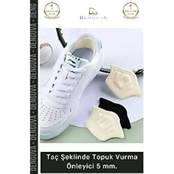 #Topukpedi Konforlu Yumuşak Ayakkabı Arkası Ped Koruyucu Taç Şeklinde Topuk Vurma Önleyici 5Mm