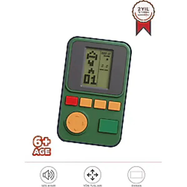 Torima GC-011 Yeşil El Atarisi Joystick Tetris Gameboy Oyun Kolu Atari