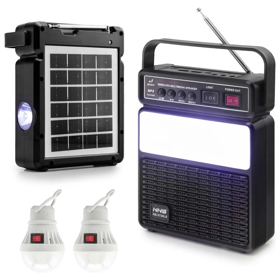 Torima Ns-2730Ls Siyah Güneş Enerjili Portatif Kamp Lambası Bluetooth Hoparlör