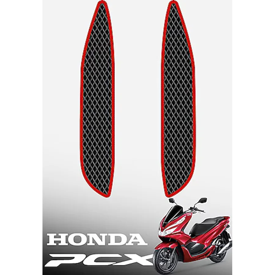 TORPEDO Honda PCX Premium Eva Motosiklet Paspası - Siyah Kırmızı