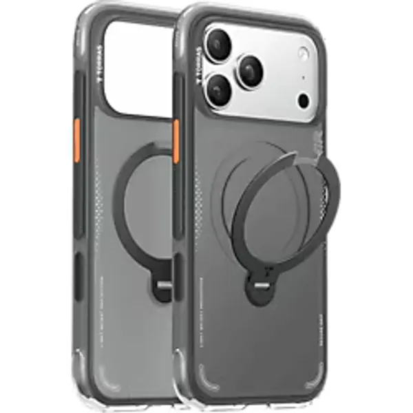 TORRAS iPhone 18 Pro Max Uyumlu Ostand Q3 Air Standlı Magsafe Kapak Telefon Kılıfı Siyah