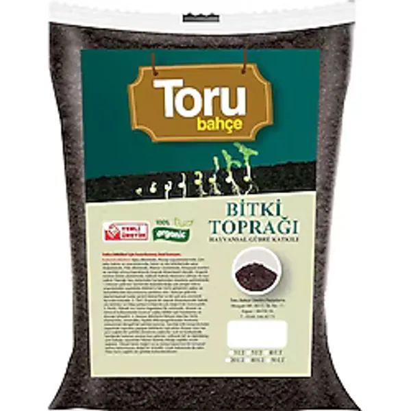 TORUBAHCE 50 lt Bitki/ Saksı ve bahçe Toprağı Torf Tavuk Ve Keçi Gübresi Ve Perlit Katkılı Toprak
