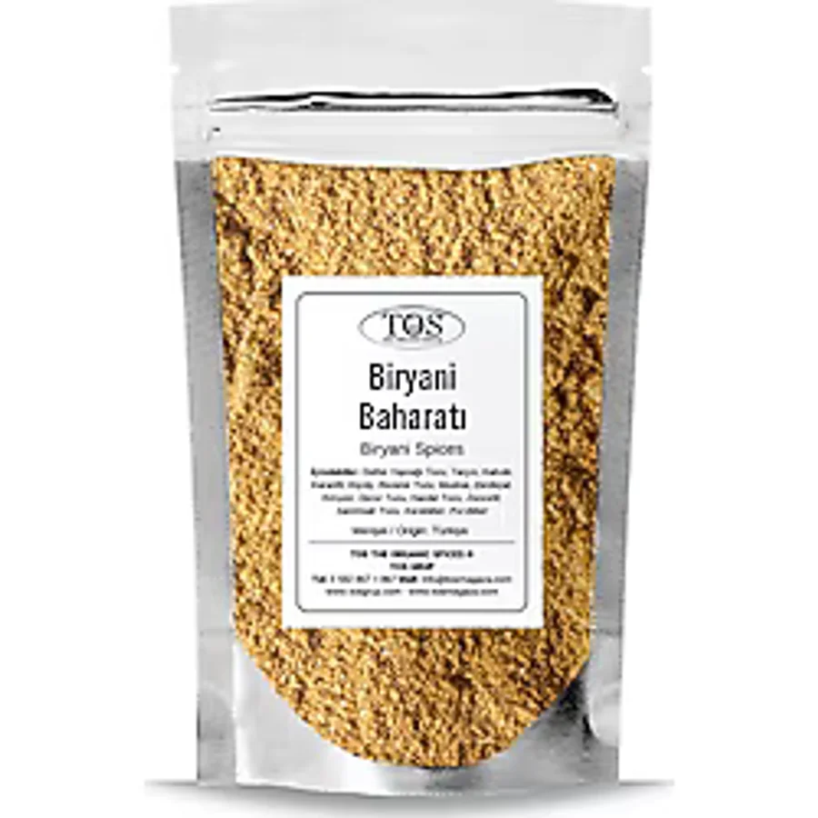 TOS The Organic Spices Biryani Baharatı 500 gr Biryani Spice Blend - Premium Quality Baharat Karışımı