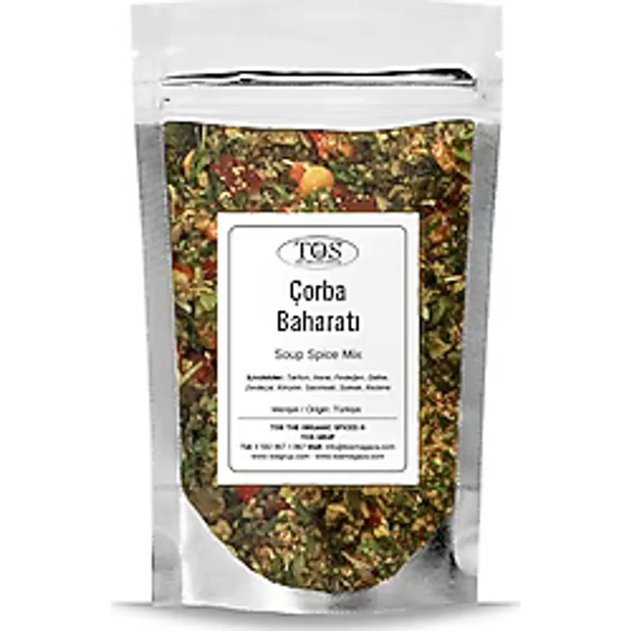TOS The Organic Spices Çorba Baharatı V3 250 gr Soup Spice Blend - Premium Quality Baharat Karışımı