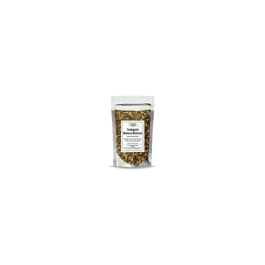 TOS The Organic Spices Fesleğenli Makarna Baharatı 500 gr Basil Pasta Spice Blend - Premium Quality Baharat Karışımı
