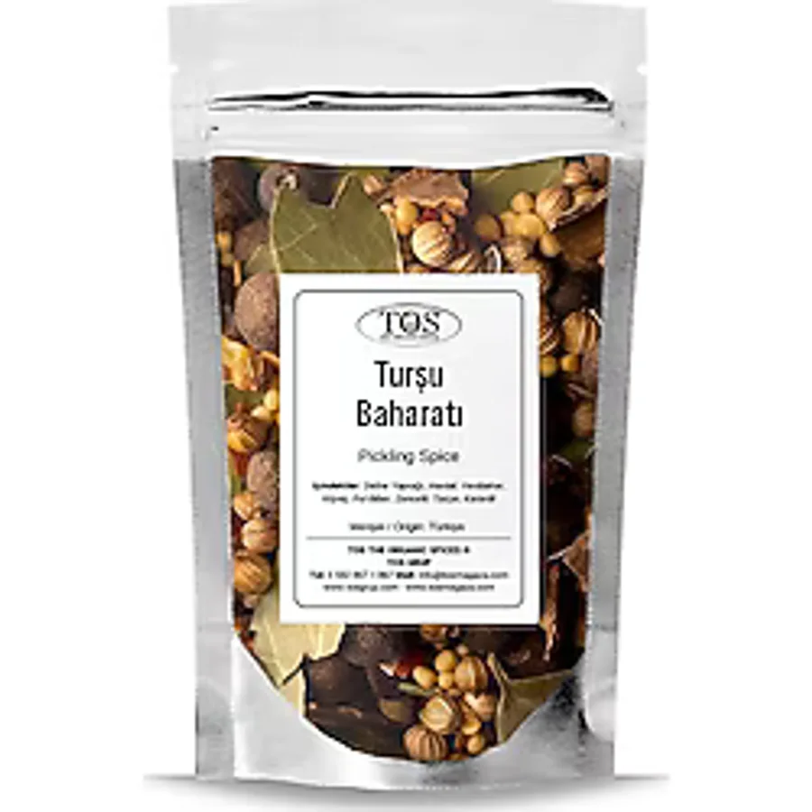 TOS The Organic Spices Klasik Turşu Baharatı 500 gr Pickle Spice Blend - Premium Quality Baharat Karışımı