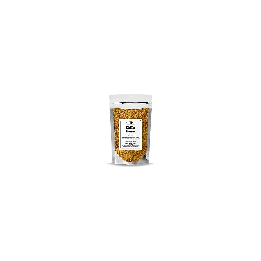 TOS The Organic Spices Köri Sos Karışımı 500 gr Curry Sauce Mix - Premium Quality Baharat Karışımı