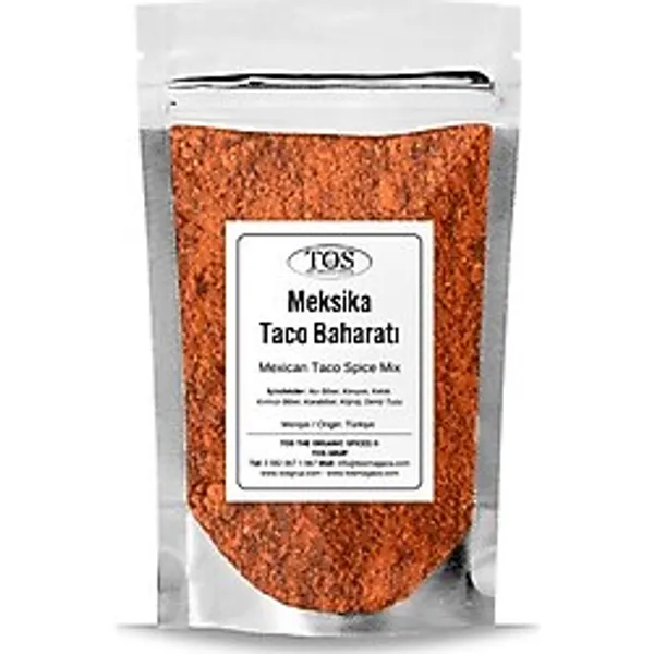 TOS The Organic Spices Meksika Taco Baharatı 100 gr Mexican Taco Spice - Premium Quality Baharat Karışımı
