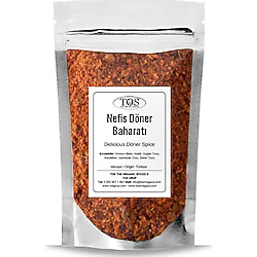 TOS The Organic Spices Nefis Döner Baharatı 100 gr Delicious Döner Spice - Premium Quality Baharat Karışımı