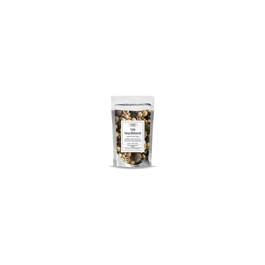 TOS The Organic Spices Tatlı Turşu Baharatı 250 gr Sweet Pickle Spice Blend - Premium Quality Baharat Karışımı