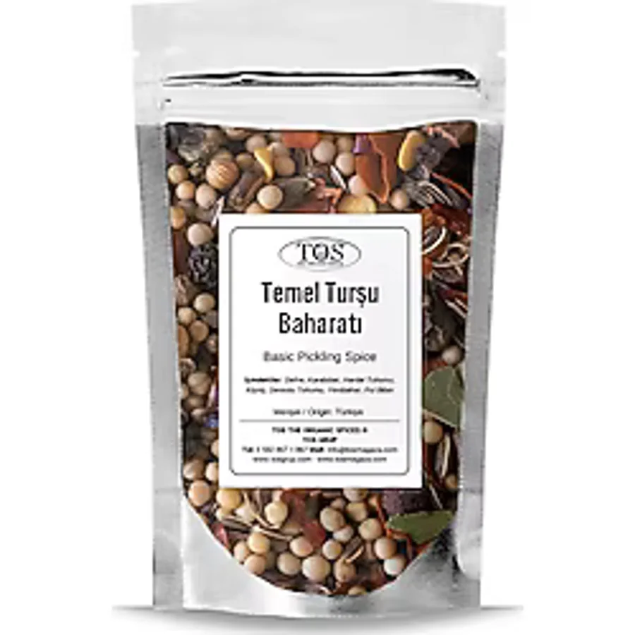TOS The Organic Spices Temel Turşu Baharatı 500 gr Basic Pickle Spice Blend - Premium Quality Baharat Karışımı