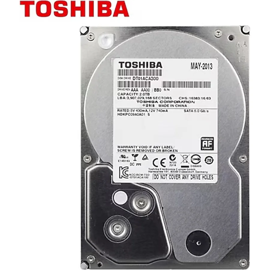 Toshiba DT01ACA300 SATA 3.0 7200 RPM 3.5" 3 TB Harddisk