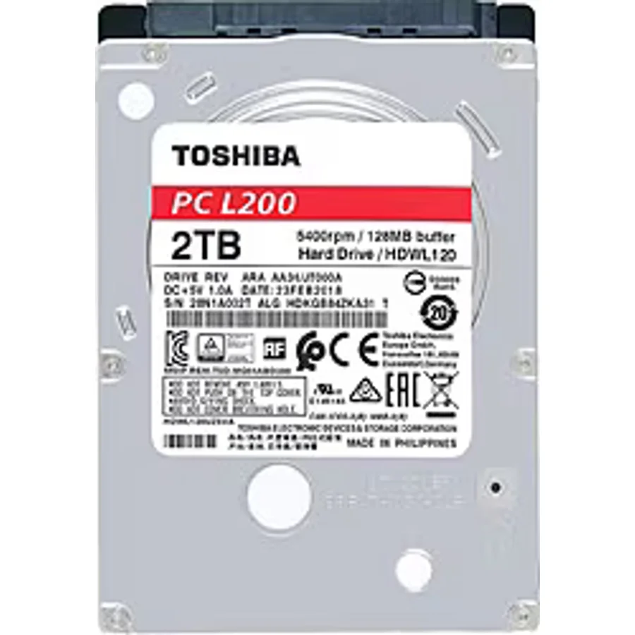 Toshiba L200 HDWL120UZSVA SATA 3.0 5400 RPM 2.5" 2 TB Harddisk