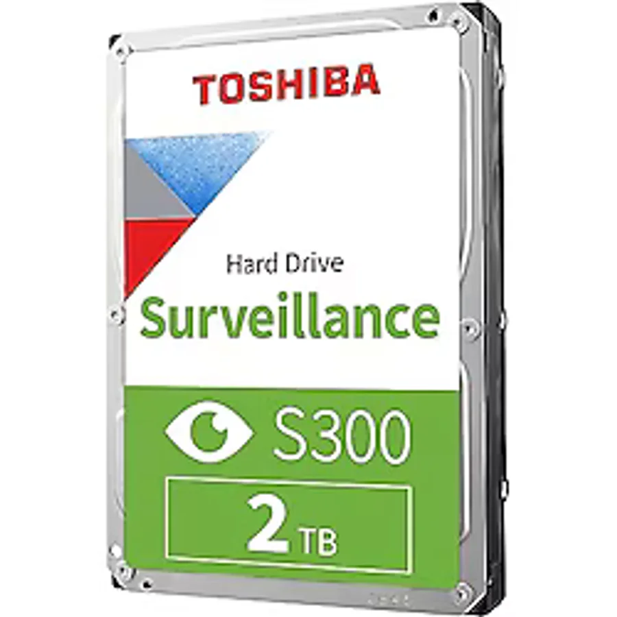 Toshiba S300 2TB Surveillance HDD - 3.5 5400RPM, 128MB Cache, SATA III