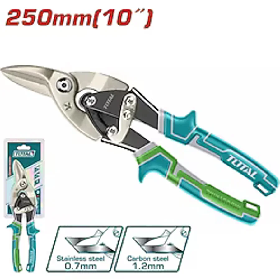 Total Alüminyum Ve Saç Kesme Makası Sağ 250 Mm Yüksek Kalite Tht523106 Nms Hirdavat