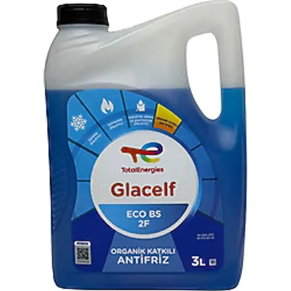 Total Glacelf Eco Bs 2F Organik 3 lt Mavi Antifriz