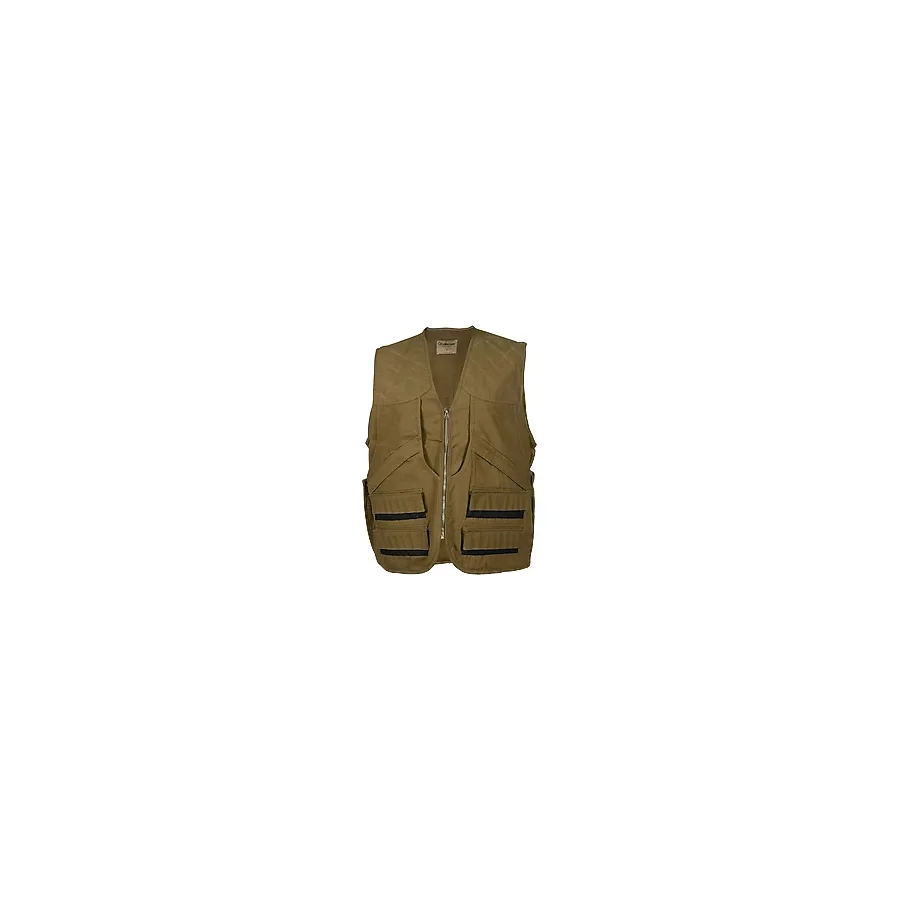 Tough Challenger Outdoor Ullr Erkek Avcı Yeleği Yırtılmaya Dayanıklı Çok Cepli Av Torbalı Fişeklikli - 702 002 - XL - Toprak