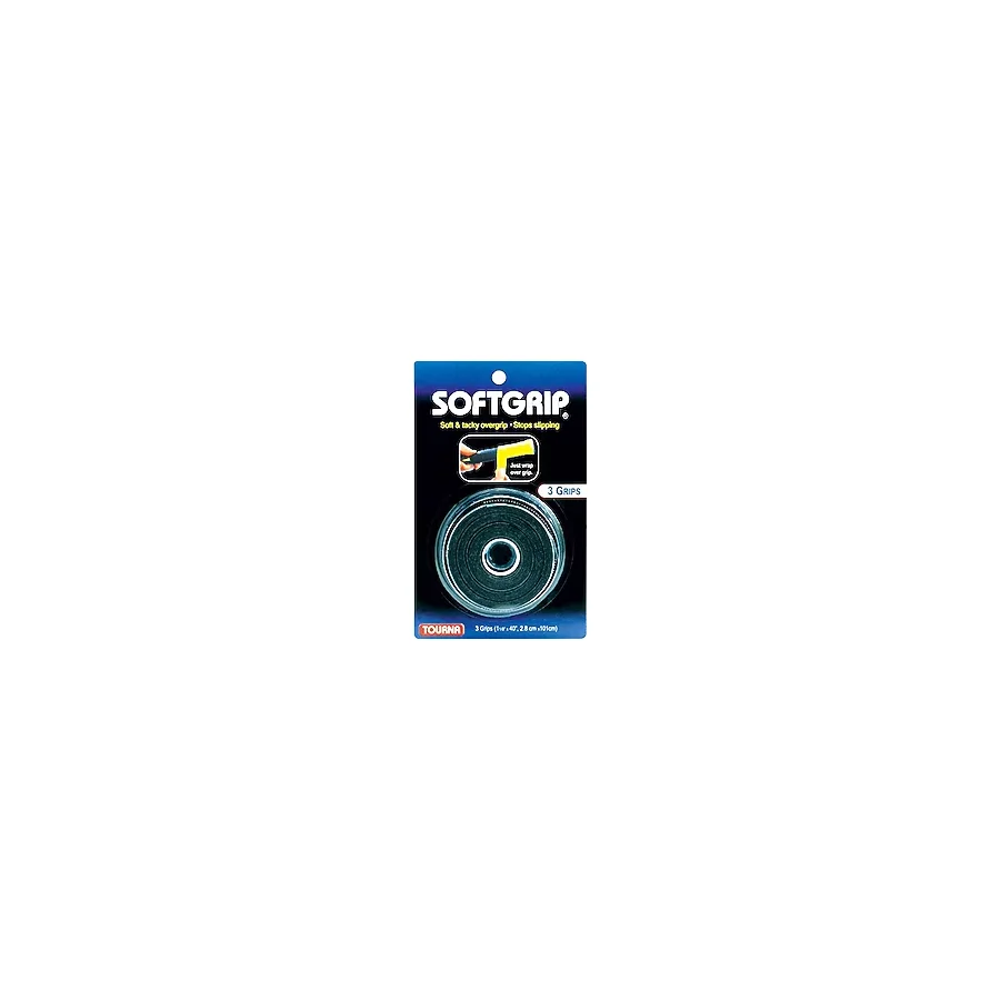 TOURNA SoftGrip Tenis Overgrip, Siyah (STG-BK)